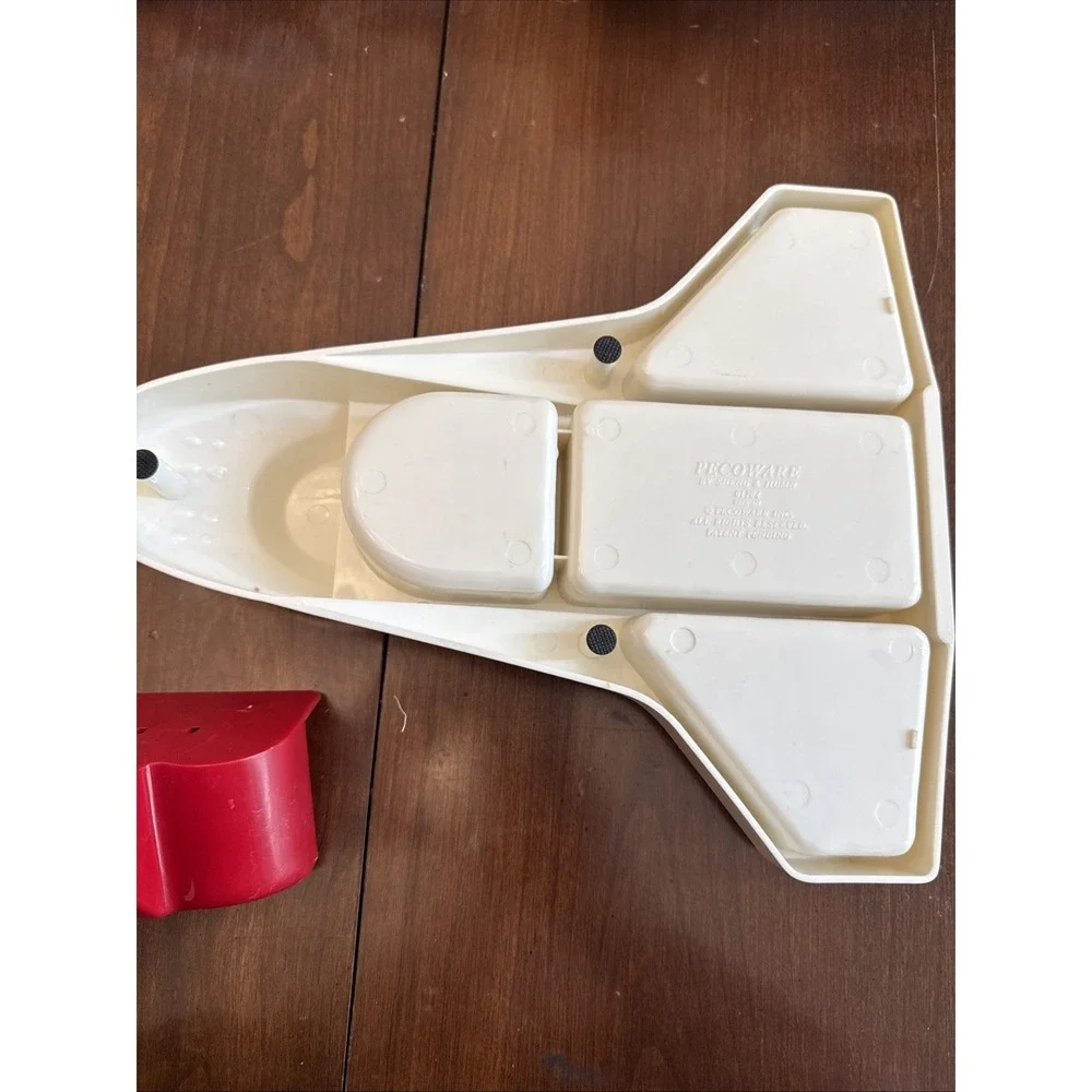 RARE Vintage NASA Space Shuttle Dish PECOWARE Kids‎ Divided Food Tray Melamine